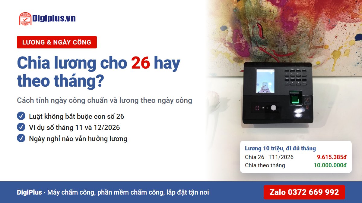 Cách tính ngày công chuẩn và lương theo ngày công: 26 công hay theo tháng?