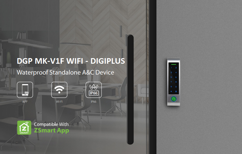 Khoá cửa vân tay, thẻ qua App điện thoại DGP MK-V1F WIFI - DIGIPLUS