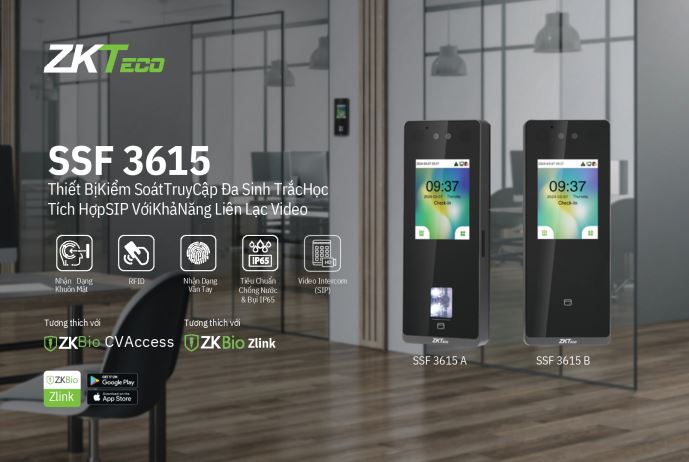 Review Máy chấm công và kiểm soát cửa khuôn mặt , vân tay SSF3615
