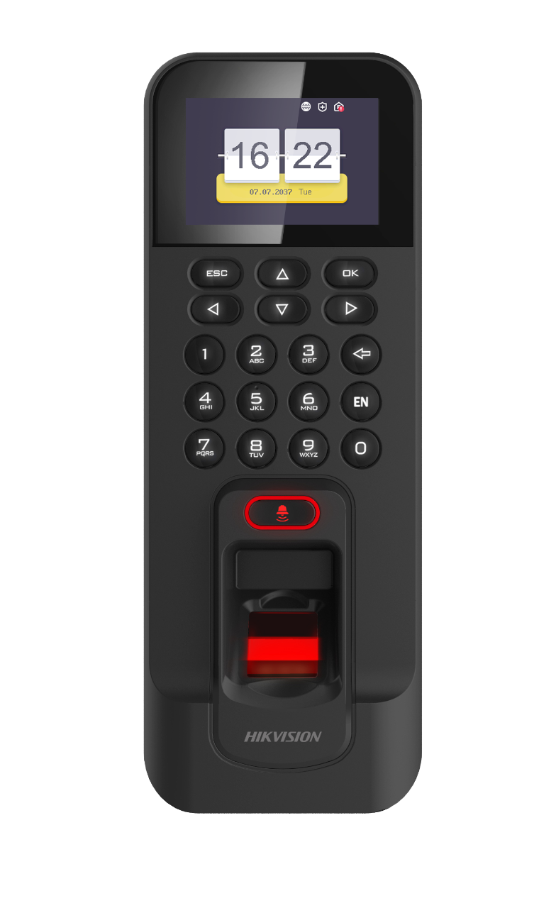 Máy chấm công vân tay và kiểm soát cửa DS-K1T804AEF (HIKVISION)