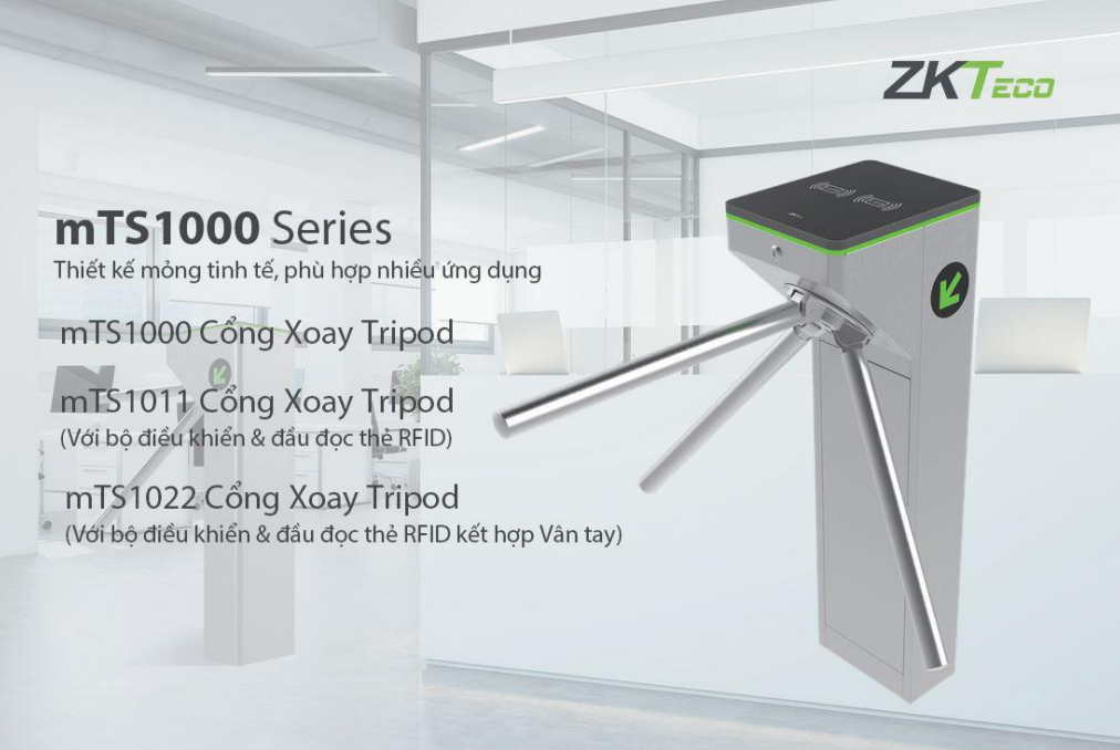 Cổng xoay Tripod ZKTeco mTS1000 Series